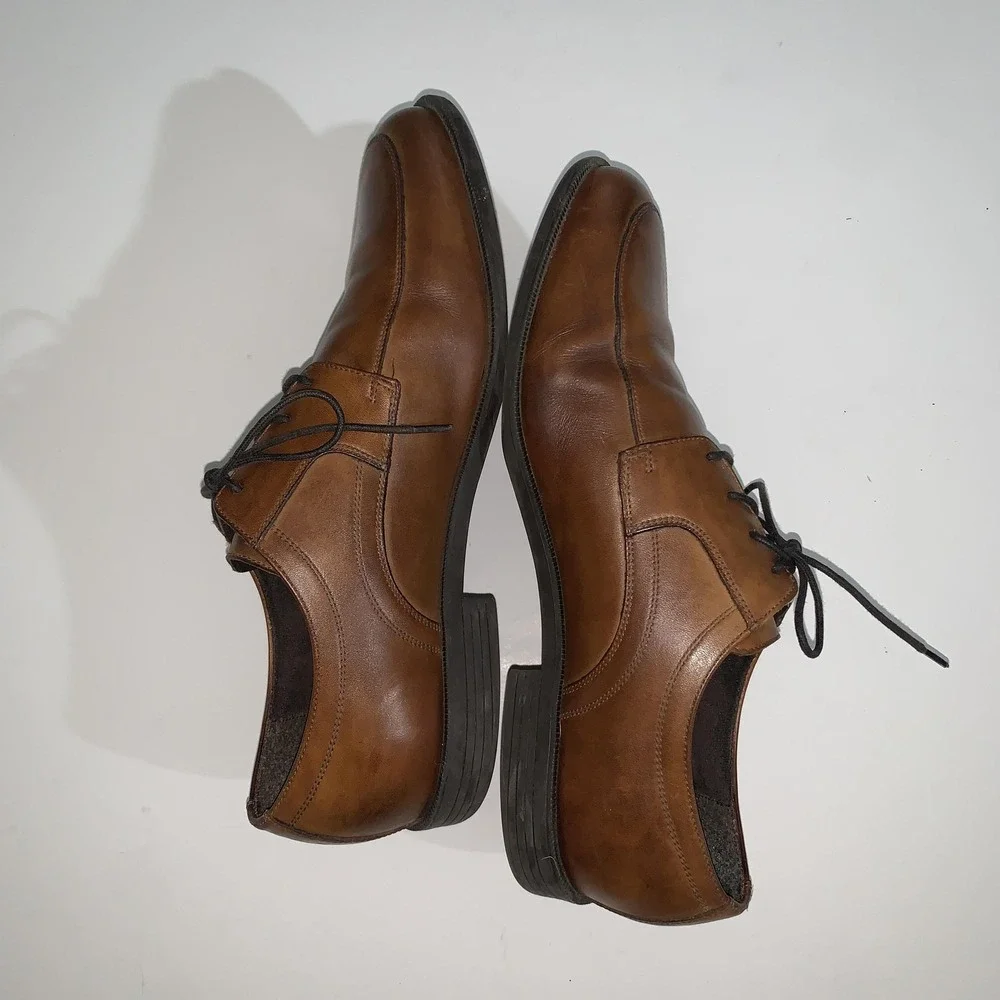 Cole Haan Shoes Mens Size 11 M Brown Leather Derby Dress Lace Up Comfort C24044